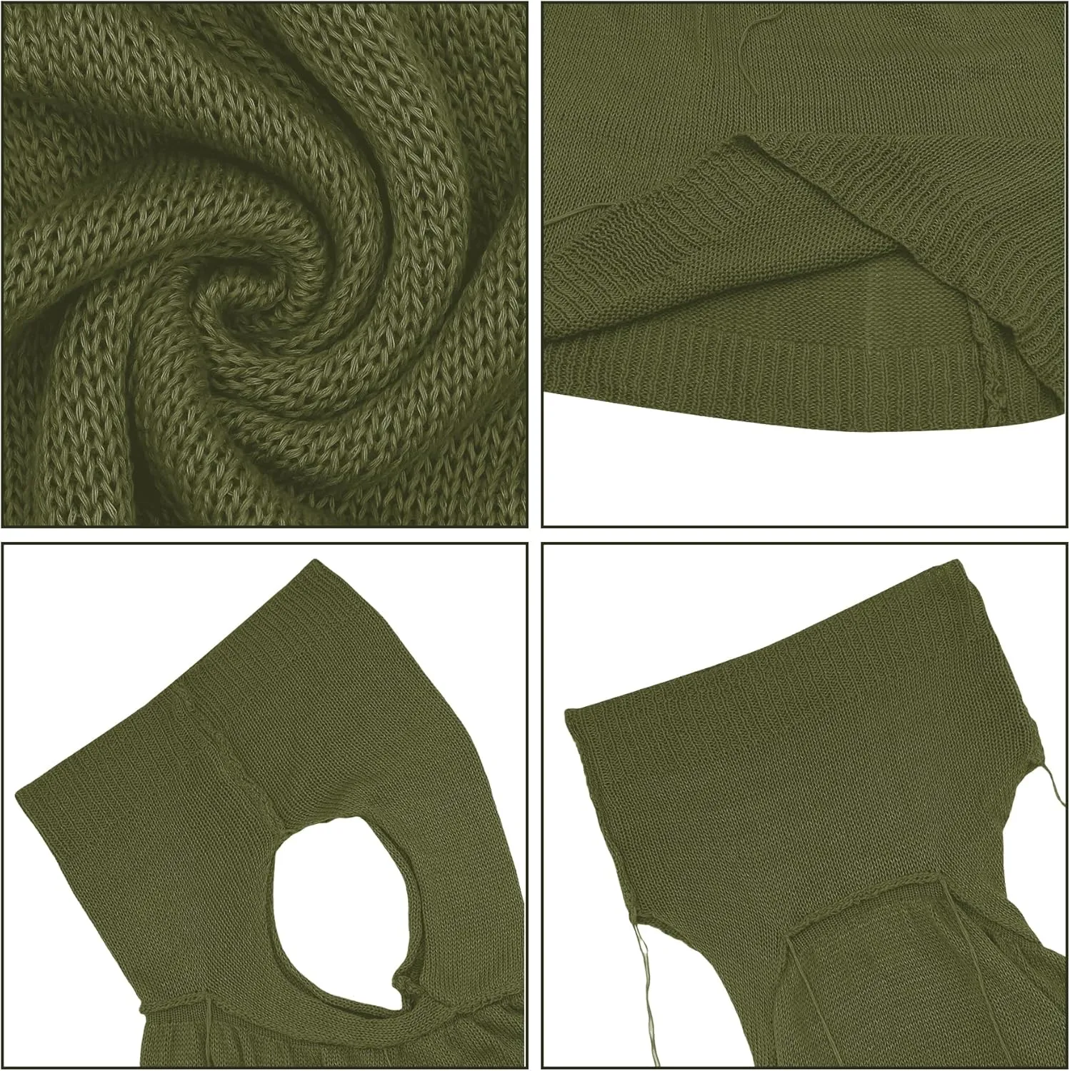 Women's Knitted Hoodie Sweater Vest Sexy Sleeveless Hollow Out Hooded Crop Top Draped Sweatshirt Streetwear