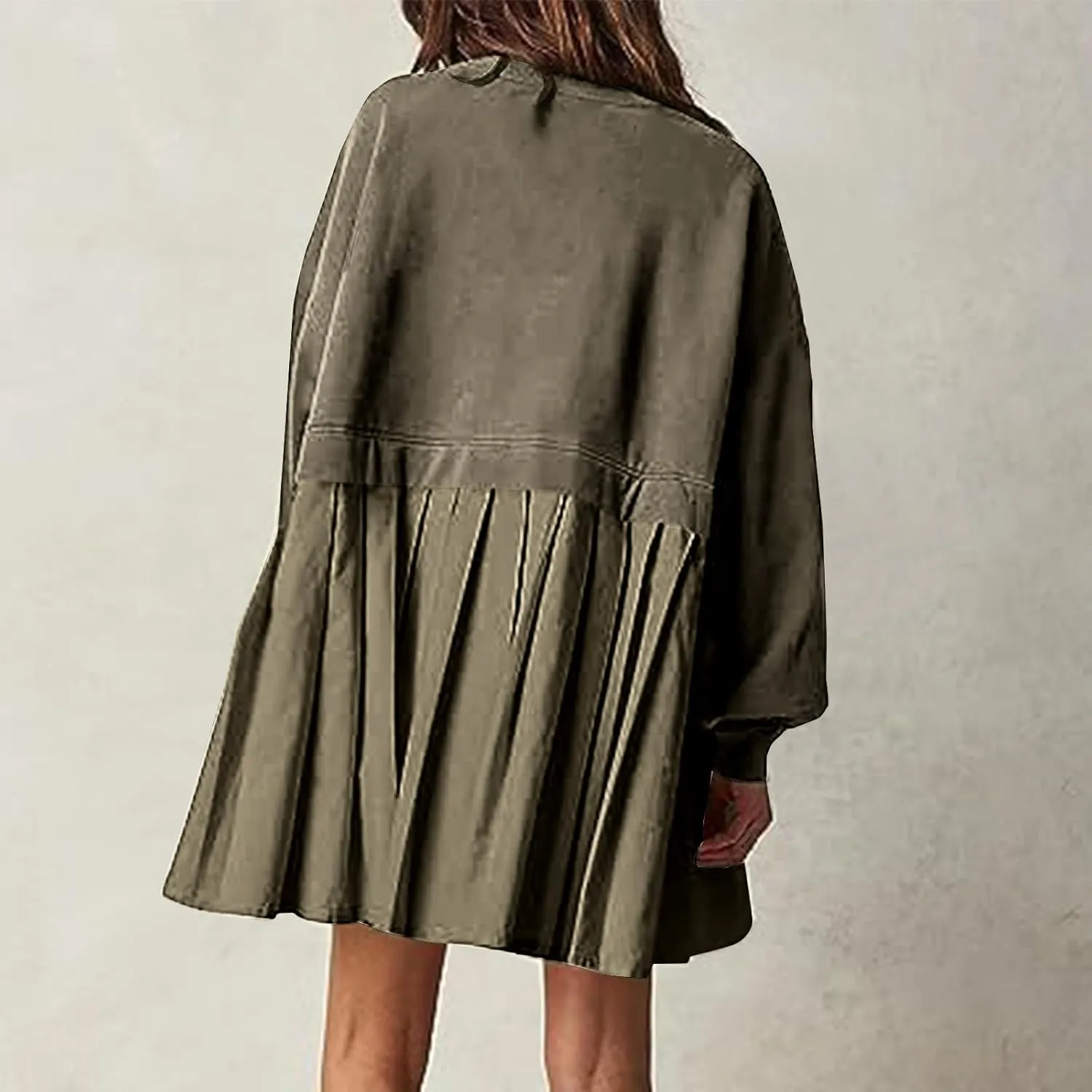 Womens Oversized Sweatshirt Dress Long Sleeve Crewneck Pullover Tops Relaxed Fit Sweatshirts Trendy Mini Dress