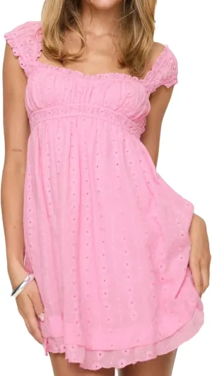 Women's Summer Y2k Mini Dress Floral Embroidery Ruffle Casual A Line Sundress Beach Club Streetwear