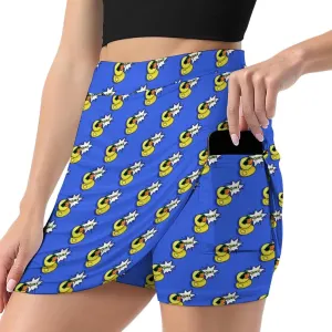 Womens Tennis Skirts Tie Dye High Waisted Athletic Golf Skorts with Shorts Pockets for Running Sports