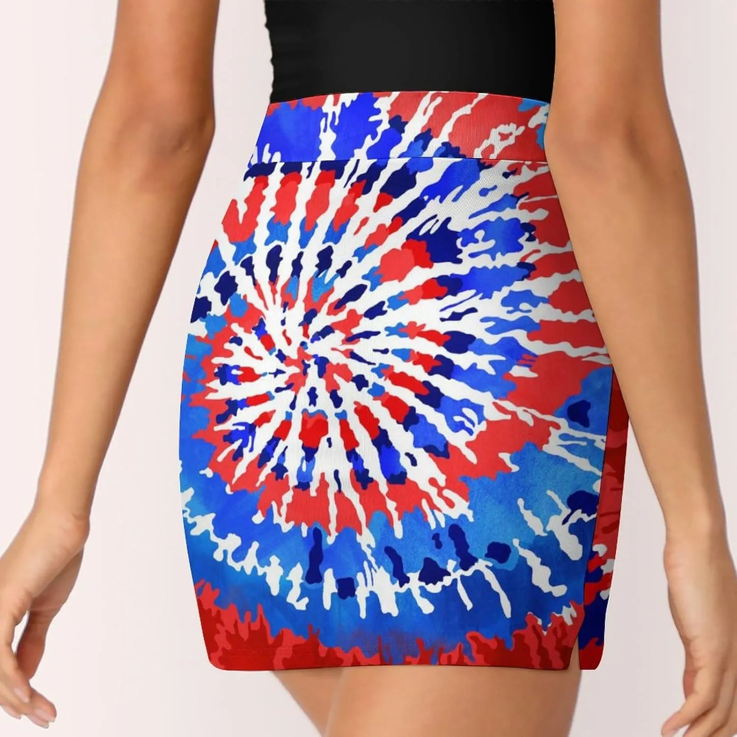Womens Tennis Skirts Tie Dye High Waisted Athletic Golf Skorts with Shorts Pockets for Running Sports