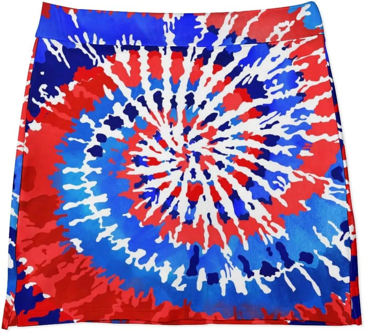 Womens Tennis Skirts Tie Dye High Waisted Athletic Golf Skorts with Shorts Pockets for Running Sports