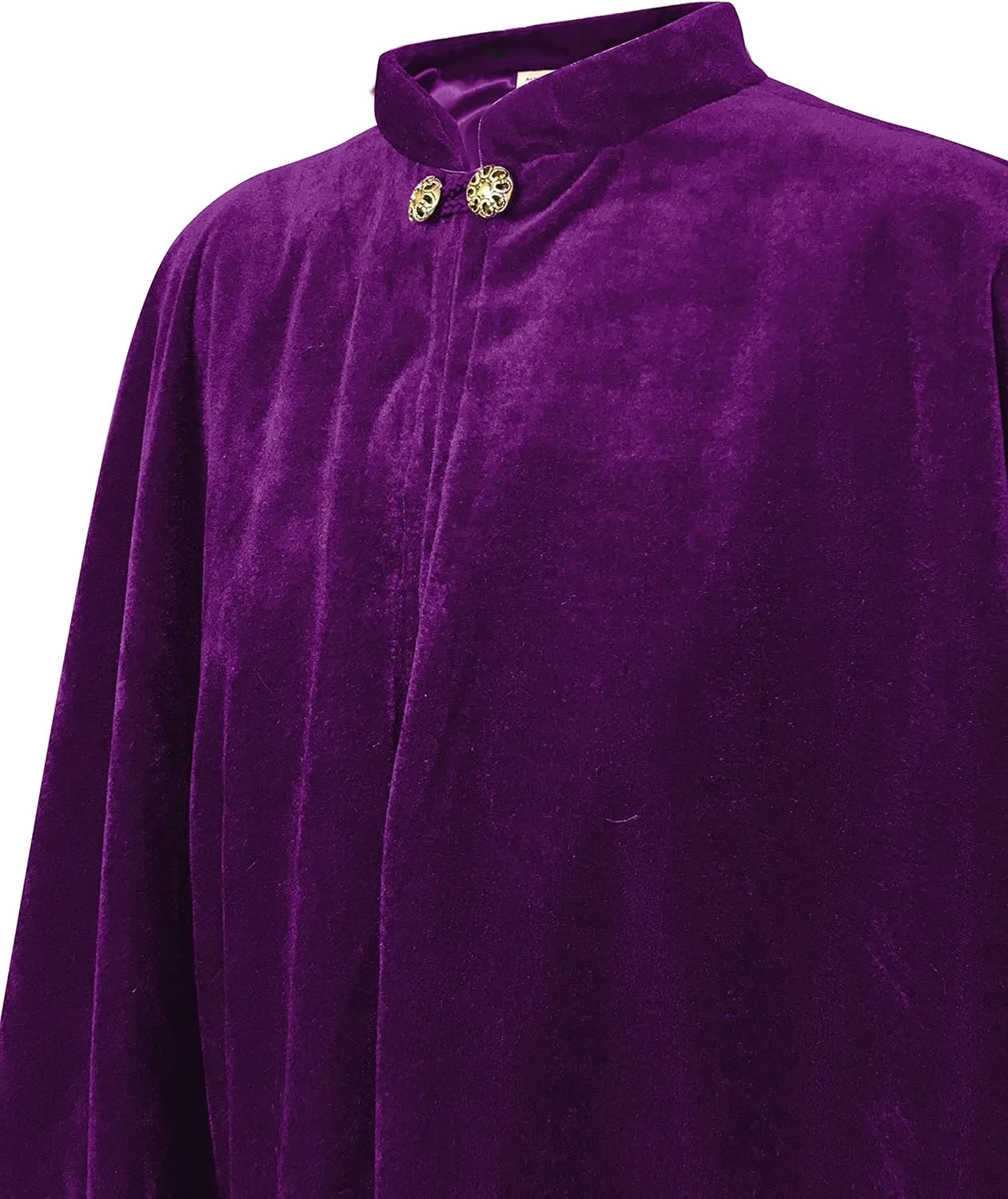 Women's Velvet Satin Lined Capelet Elegant Halloween Cosplay Cloak Cape, Wedding, Ren Faire
