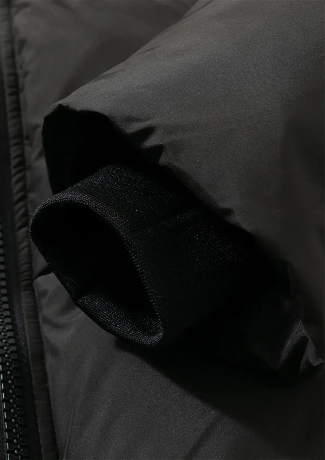 Women's Winter Short Down Jacket Lightweight Long Sleeve Zipper Stand Collar Solid Color Warm Streetwear